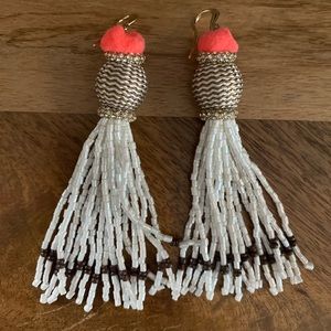 Anthropologie Beaded Dangly Earrings